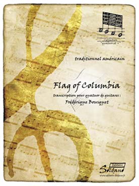 Illustration bousquet flag of columbia