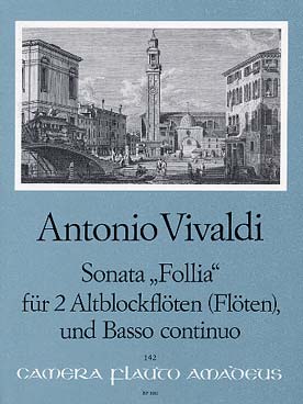 Illustration de Sonate RV 63 "la Follia" pour 2 flûtes et basse continue