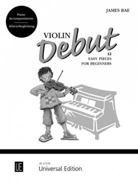 Illustration de Violin début , 12 pièces faciles pour débutants - accompagnement piano