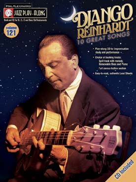 Illustration de JAZZ PLAY ALONG SERIES + CD play-along - Vol. 121 :  Django Reinhardt