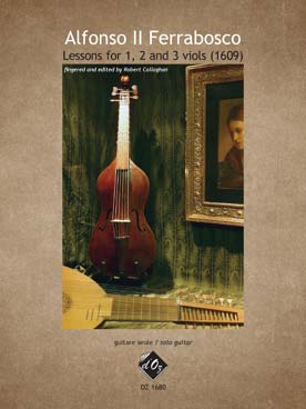 Illustration de Lessons for 1, 2 or 3 viols (1609)