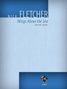 Illustration fletcher wings above the sea