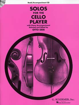Illustration de SOLOS FOR THE CELLO PLAYER (sél. Otto Deri) : 17 morceaux de Haendel, Weber, Debussy, Popper... avec CD play-along