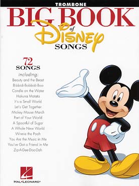 Illustration big book of disney songs trombone