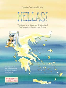 Illustration de HELLAS ! chants populaires et danses de Grèce pour flûtes soprano et alto ou ténor