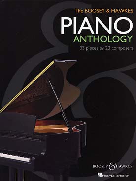 Illustration de THE BOOSEY & HAWKES ANTHOLOGY, 33 pièces de 23 compositeurs : Bernstein, Britten, Ginastera, Lees, Stravinsky...