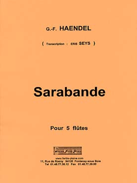 Illustration de Sarabande pour ensemble de flûtes