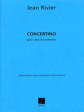 Illustration de Concertino, tr. Mule pour saxophone et piano   