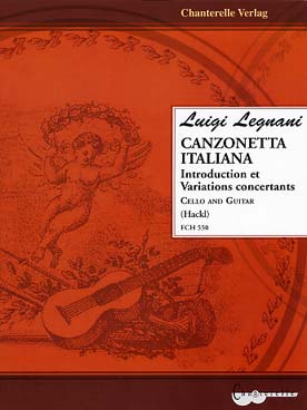 Illustration de Canzonetta italiana, introduction et variations concertantes pour guitare et violoncelle