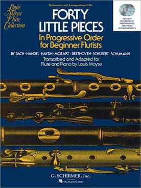Illustration de 40 Petites pièces progressives pour débutant flûtiste - 2 CD seuls