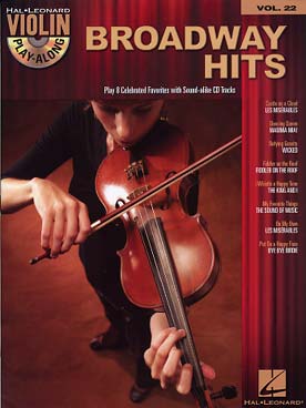 Illustration de BROADWAY HITS : 8 arrangements d'airs de comédies musicales avec CD play-along