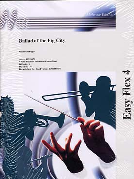 Illustration de Ballad of the big city pour harmonie junior, 4 parties flexibles avec percussion (C+P)