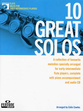 Illustration de 10 GREAT SOLOS : 10 thèmes célèbres arr. par Eirian Griffiths avec CD play-along