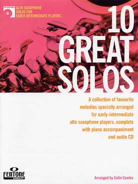 Illustration great solos (10) avec cd saxophone