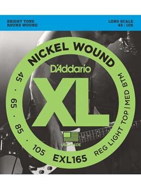 Illustration d'addario basse exl165 rw 45/105 jeu