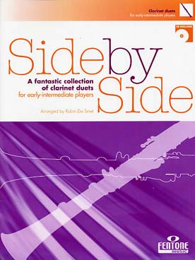 Illustration de SIDE BY SIDE : 29 duos classiques ou traditionnels, arr. De Smet avec CD play-along