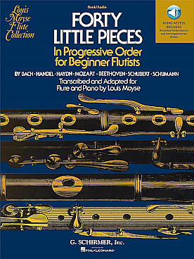 Illustration de 40 Petites pièces progressives pour débutant flûtiste avec accès audio