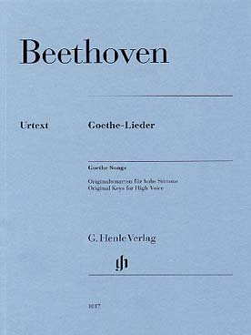 Illustration de Goethe-Lieder pour voix haute et piano