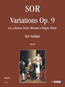 Illustration de Variations op. 9 sur un thème de la Flûte enchantée de Mozart - éd. Ut Orpheus (rév. Rizza)