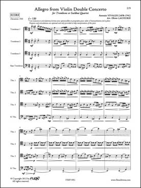 Illustration de Allegro du double concerto pour violon