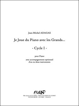 Illustration adagas je joue du piano avec les grands