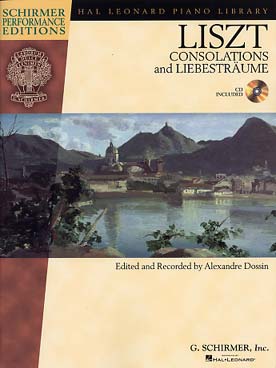 Illustration de Consolations et Liebesträume - éd. Schirmer avec CD d'écoute