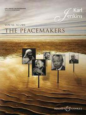 Illustration de The Peacemakers pour clavier, chœur SATB chœur optionnel voix hautes et ensemble (latin et anglais) - réduction chant/piano
