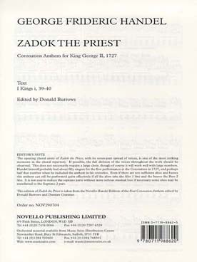 Illustration de Zadok the priest (2S-2A-T-2B et piano)