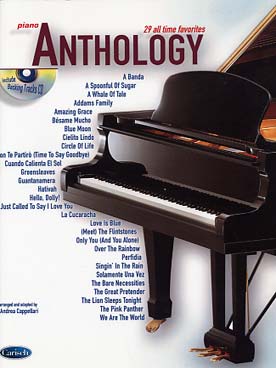 Illustration de ANTHOLOGY : arr. de thèmes célèbres par A. Cappellari, avec CD play-along - Vol. 1 : 29 arrangements