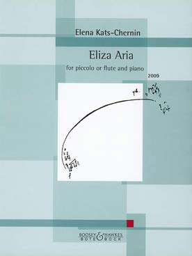 Illustration de Elizia aria pour flûte (ou piccolo) et piano   