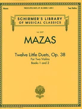 Illustration mazas 12 petits duos op. 38 (vol. 1 & 2)