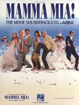 Illustration de MAMMA MIA ! musique du film sur des chansons du groupe ABBA easy piano