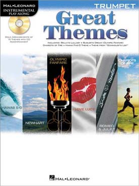 Illustration de GREAT THEMES avec CD play-along : 15 thèmes célèbres de film - trompette