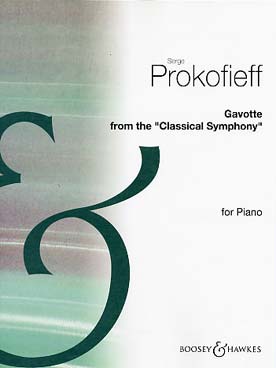 Illustration de Gavotte de la symphonie classique op. 25 (tr. de l'auteur)
