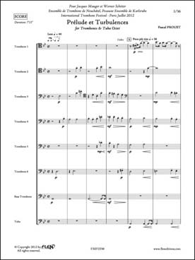 Illustration de Prélude et turbulences pour octuor de trombones et tuba