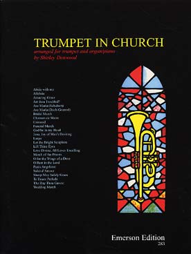 Illustration de TRUMPET IN CHURCH : 25 hyms & pieces