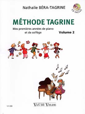 Illustration de Méthode Tagrine : mes premières années de piano et de solfège, avec accès audio - Vol. 2