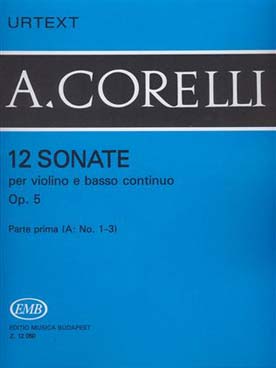 Illustration corelli sonates (3) op. 5 : n° 1-3