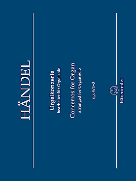 Illustration de Concertos pour orgue op. 4 - Vol. 1 : N° 1, 2, 3