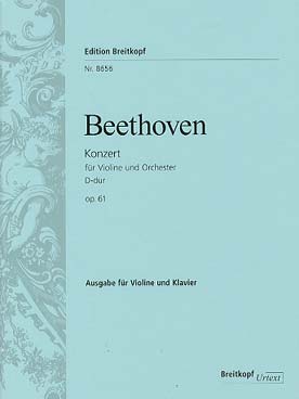 Illustration de Concerto op. 61 en ré M - éd. Breitkopf