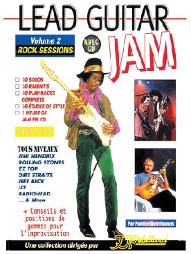 Illustration de LEAD GUITAR JAM AVEC CD play-along - Vol. 2 : rock sessions