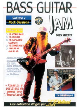 Illustration de BASS GUITAR JAM avec CD play-along - Vol. 2 : rock sessions