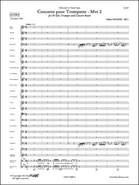 Illustration de Concerto pour trompette et orchestre d'harmonie - 2e mouvement