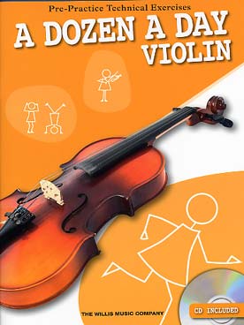 Illustration a dozen a day avec cd violon