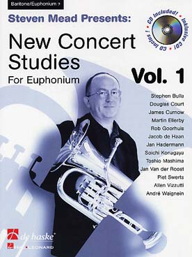Illustration de NEW CONCERT STUDIES (ut clé fa) - Vol. 1
