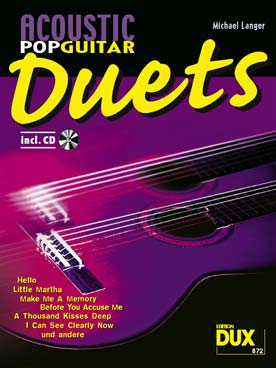Illustration acoustic pop guitar duets