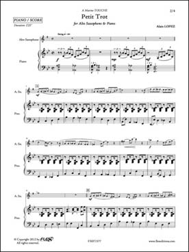 Illustration de Petit trot (saxophone alto)