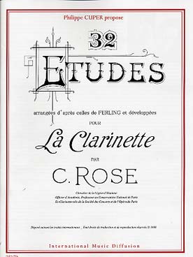 Illustration de 32 Études d'après Ferling + CD (sans accompagnement piano)