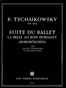 Illustration tchaikovsky belle bois dormant 4 mains