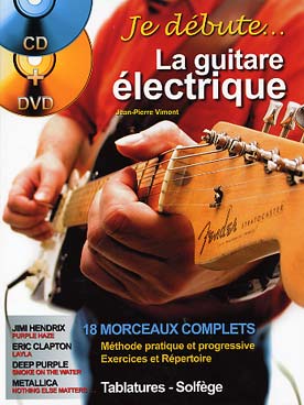 Illustration je debute la guitare electrique +cd/dvd
